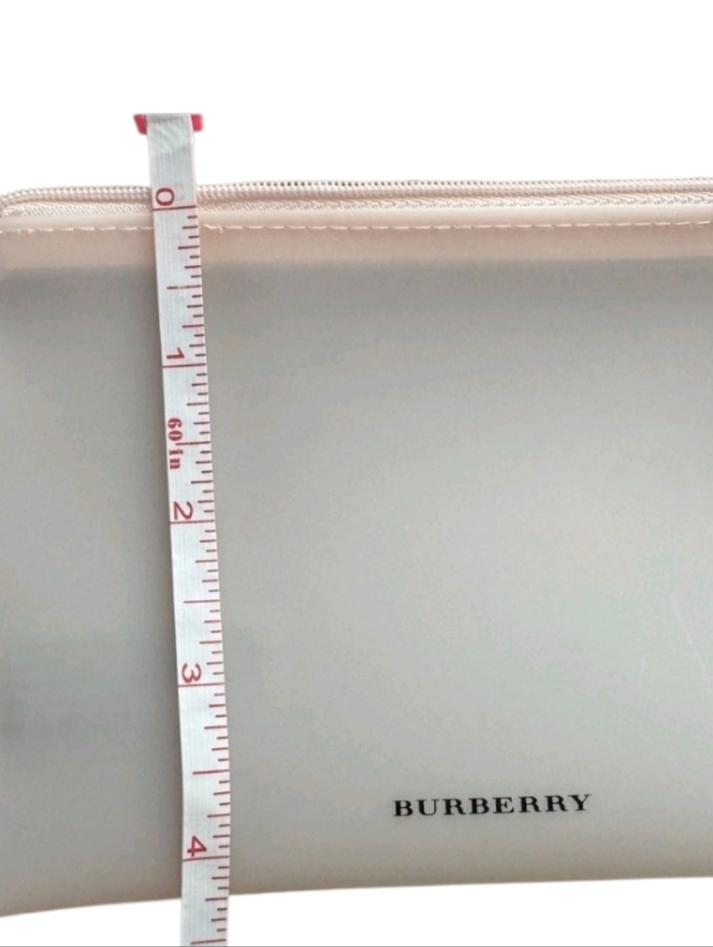 NEW Burberry Pale Pink Cosmetic Pouch Set with Beige Comb Sleeve - Picture 13 of 14